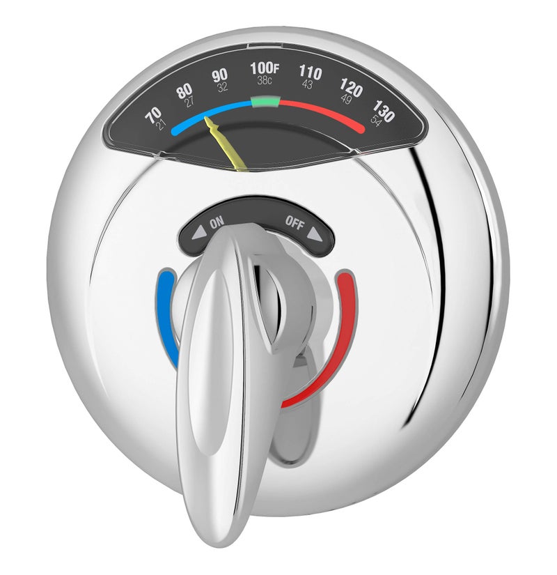 Symmons 4-5000VT-TRM Visu-Temp Shower Valve Trim in Polished Chrome (Valve Not Included) - Image 1